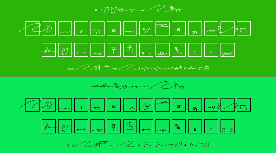 Zahira Doodles Font Preview