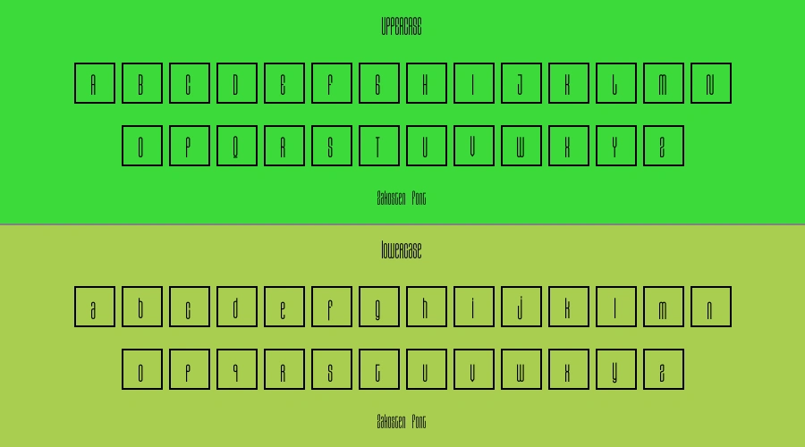 Zakosten Font Preview