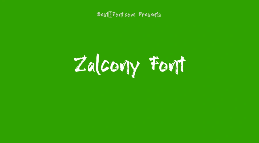 Zalcony Font