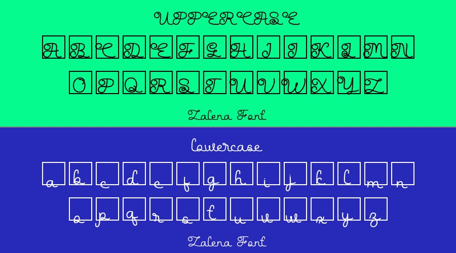 Zalena Font Preview