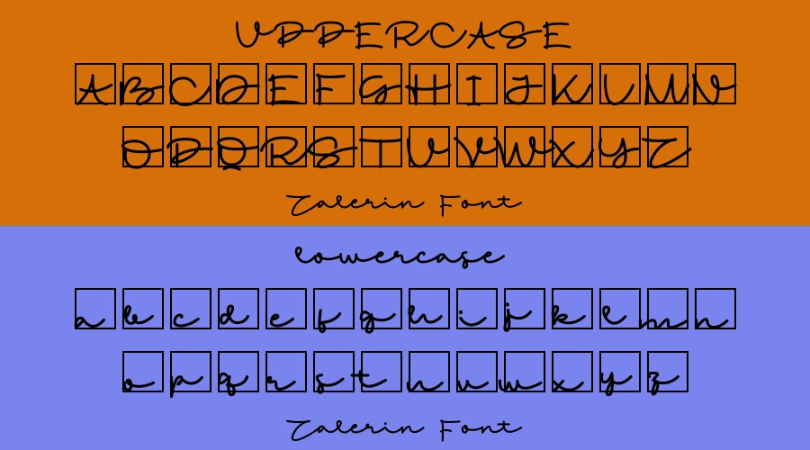 Zalerin Font Preview