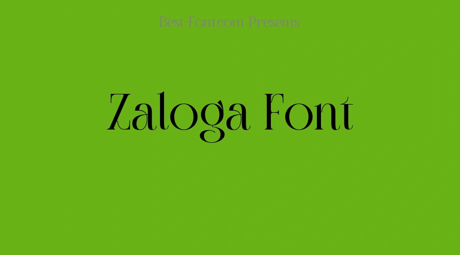 Zaloga Font