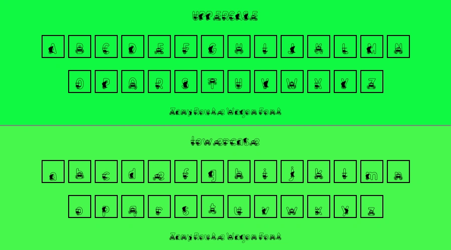 Zany Route Wagon Font Preview