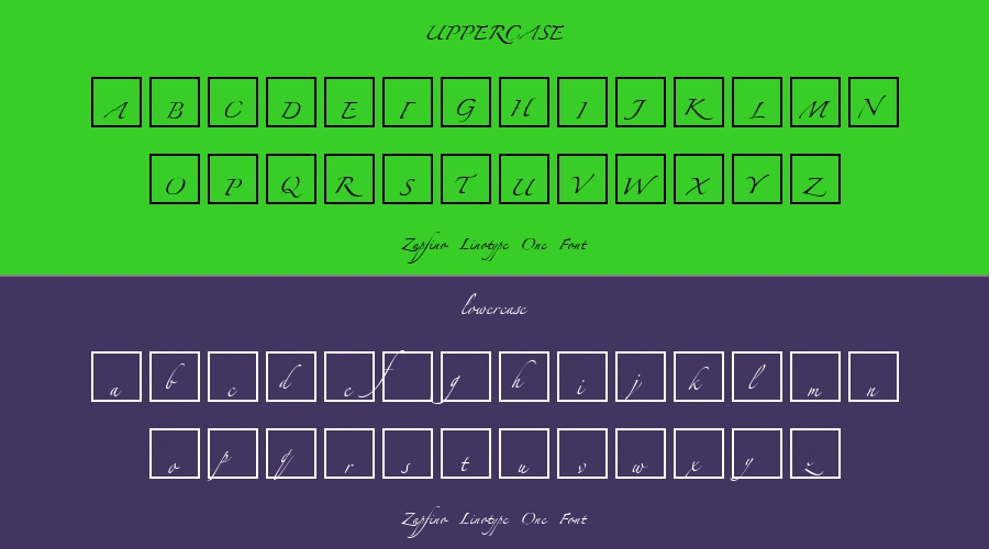 Zapfino Linotype One Font Preview