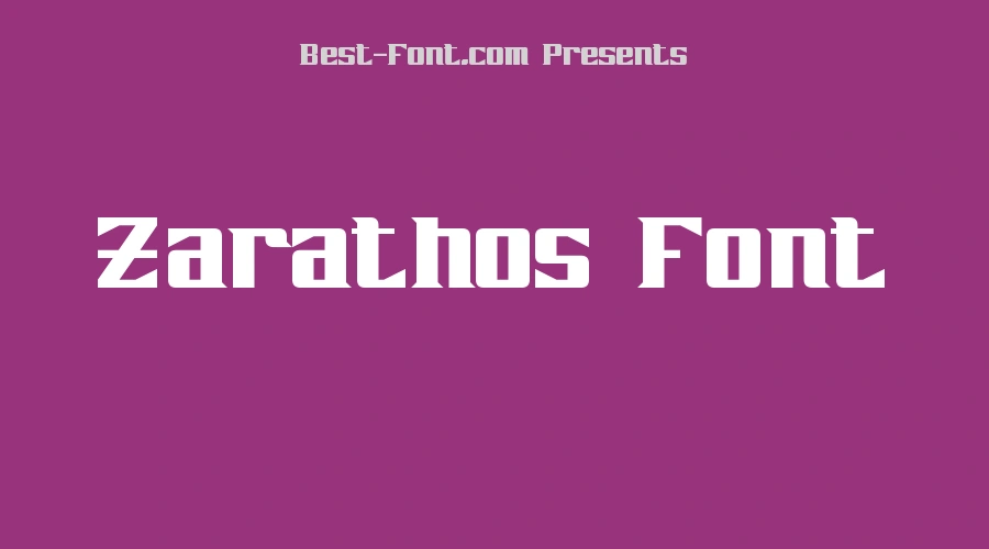 Zarathos Font