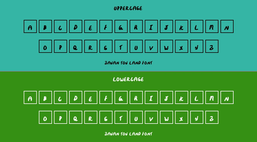 Zayan Toy Land Font Preview