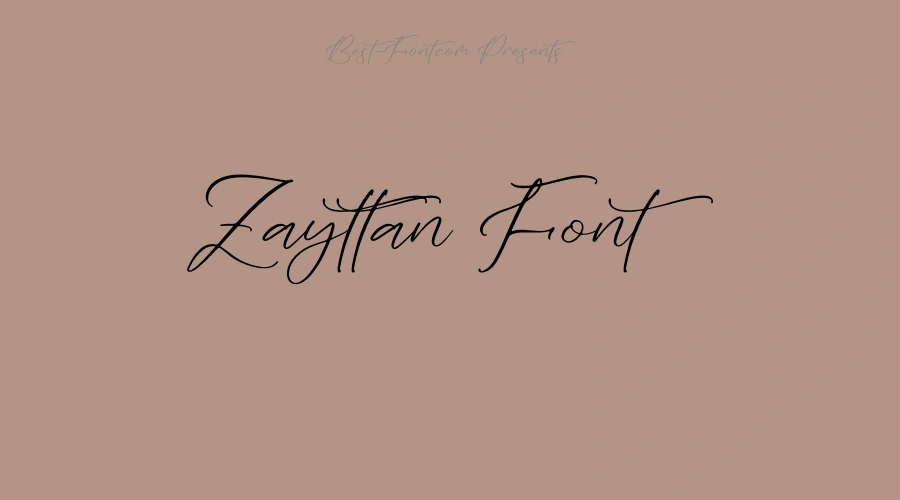 Zayttan Font