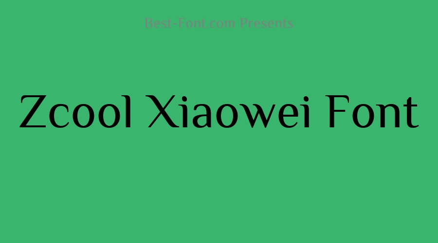 Zcool Xiaowei Font