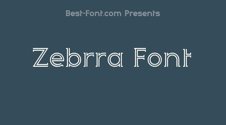 Zebrra Font
