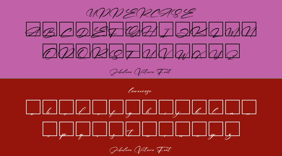 Zebulona Victoria Font Preview