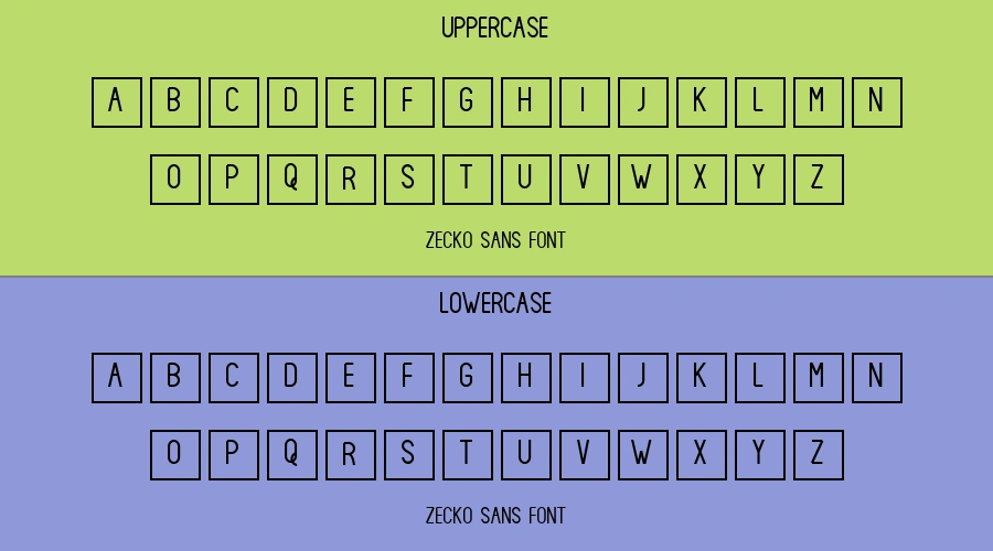 Zecko Sans Font Preview