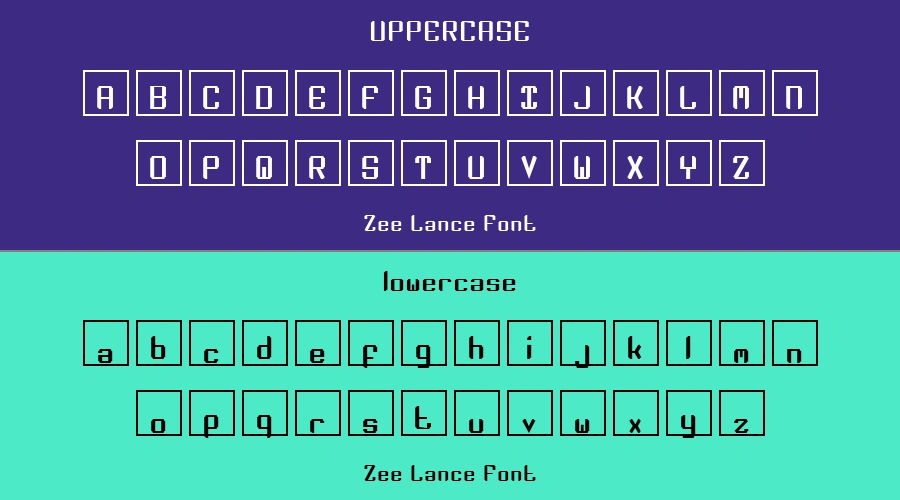Zee Lance Font Preview
