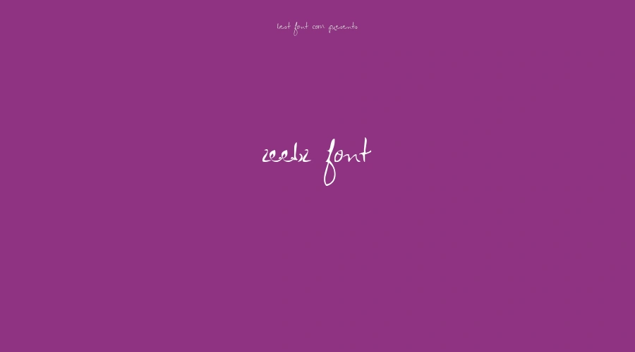 Zeebz Font