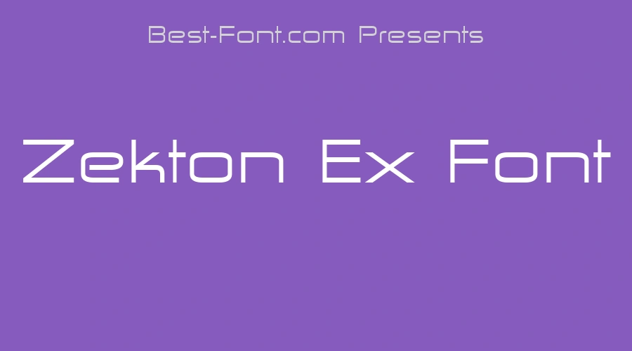 Zekton Ex Font