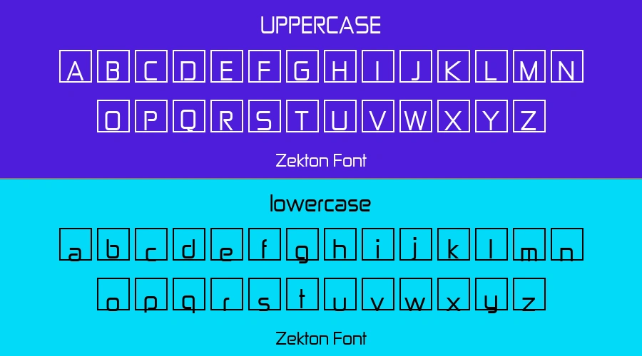 Zekton Font Preview