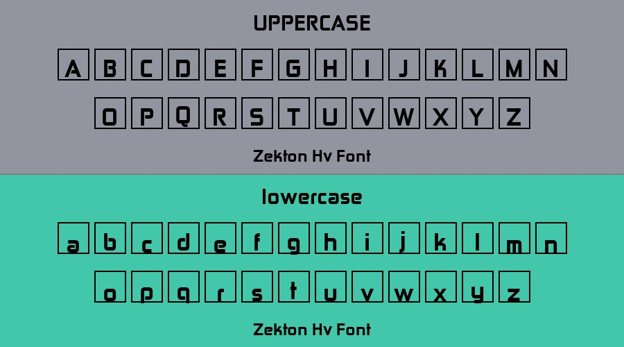 Zekton Hv Font Preview