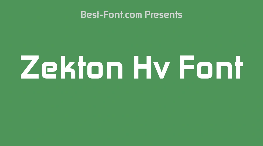 Zekton Hv Font