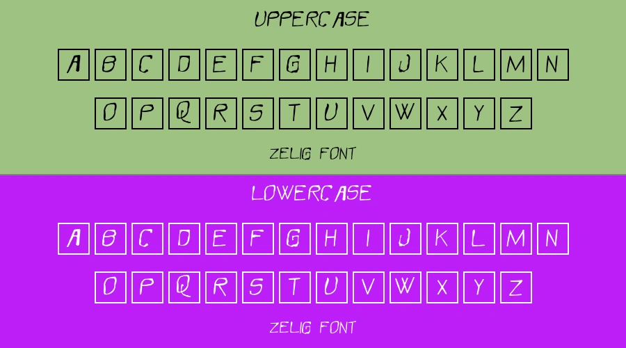 Zelig Font Preview