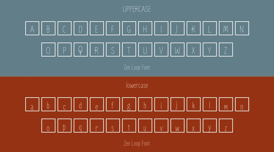 Zen Loop Font Preview