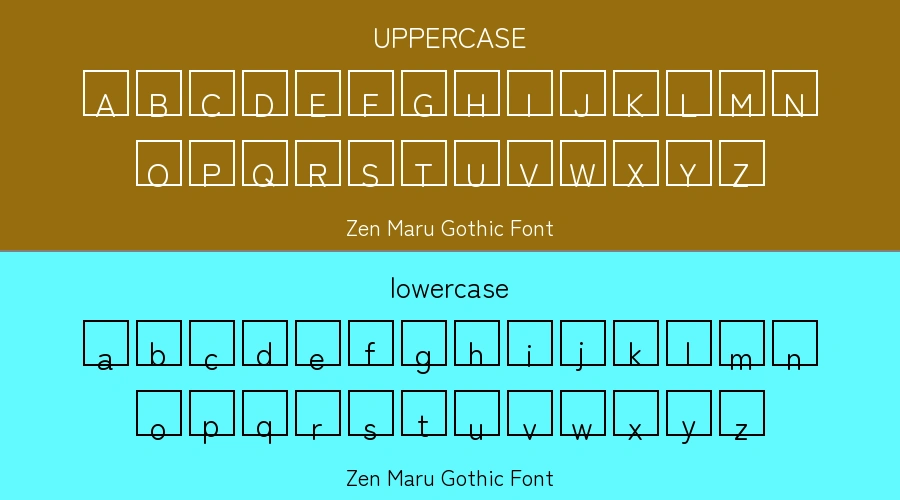 Zen Maru Gothic Font Preview