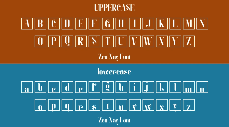 Zeo Xay Font Preview