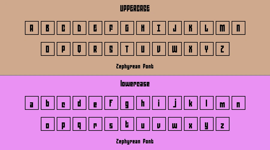 Zephyrean Font Preview