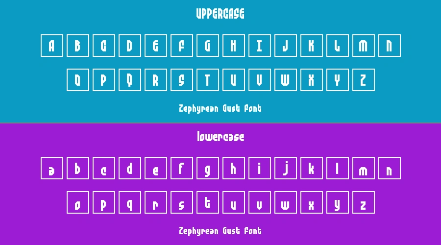 Zephyrean Gust Font Preview