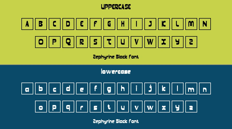 Zephyrine Black Font Preview