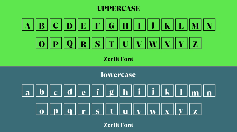 Zerift Font Preview