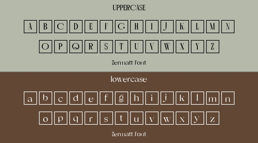 Zermatt Font Preview