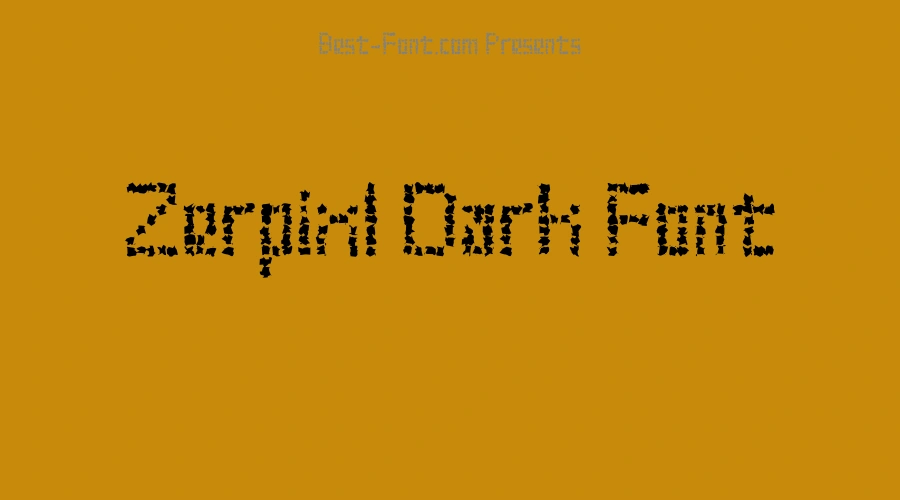 Zerpixl Dark Font