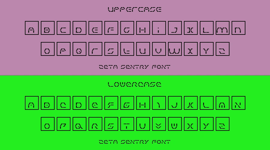 Zeta Sentry Font Preview