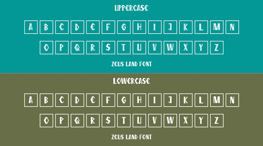 Zeus Land Font Preview