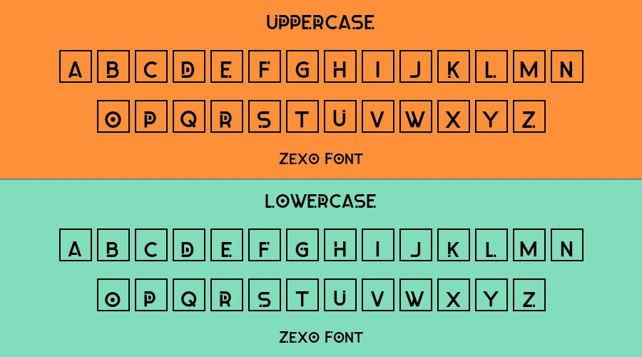 Zexo Font Preview