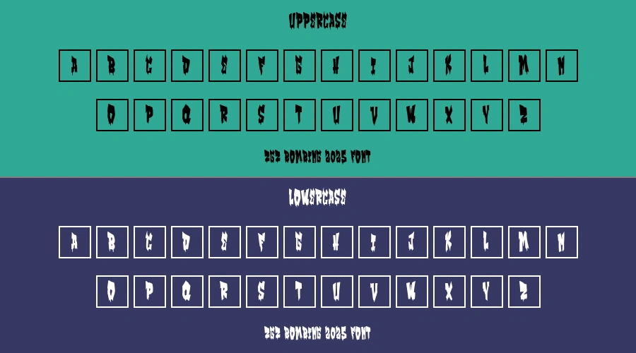 Zgz Bombing 2025 Font Preview