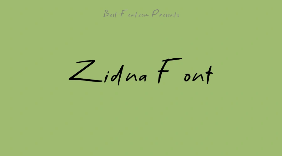 Zidna Font