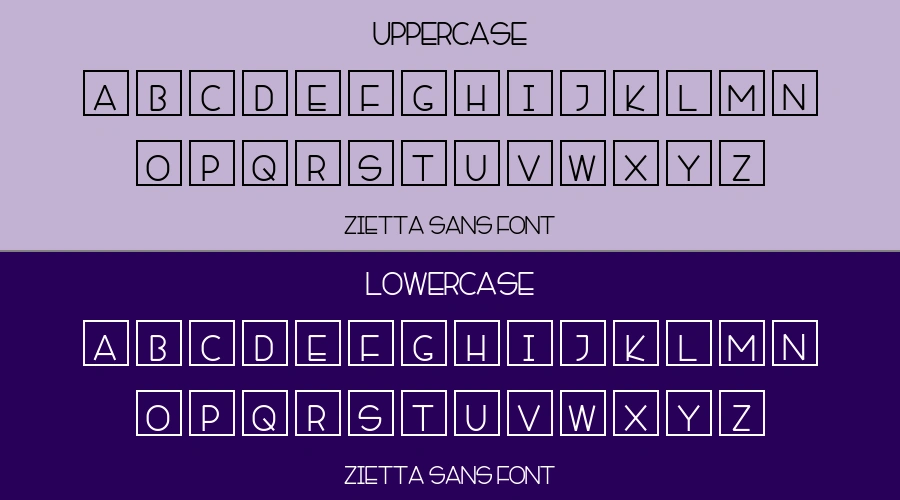 Zietta Sans Font Preview