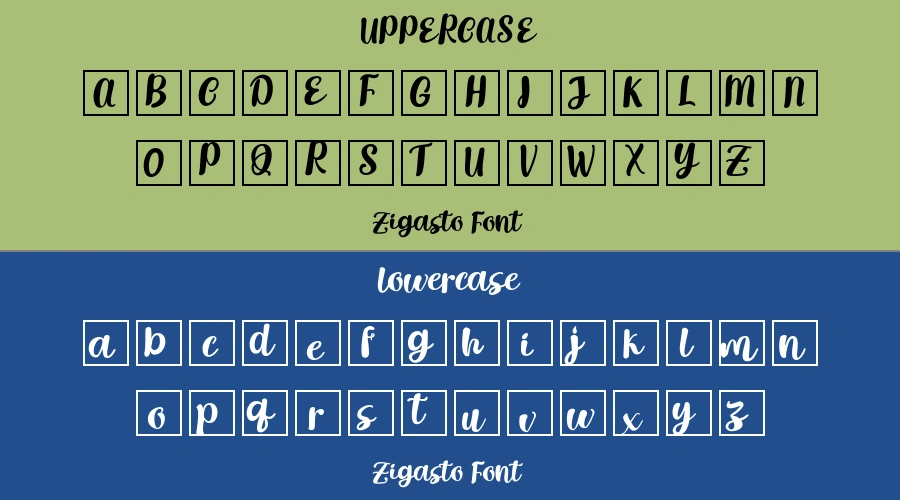 Zigasto Font Preview