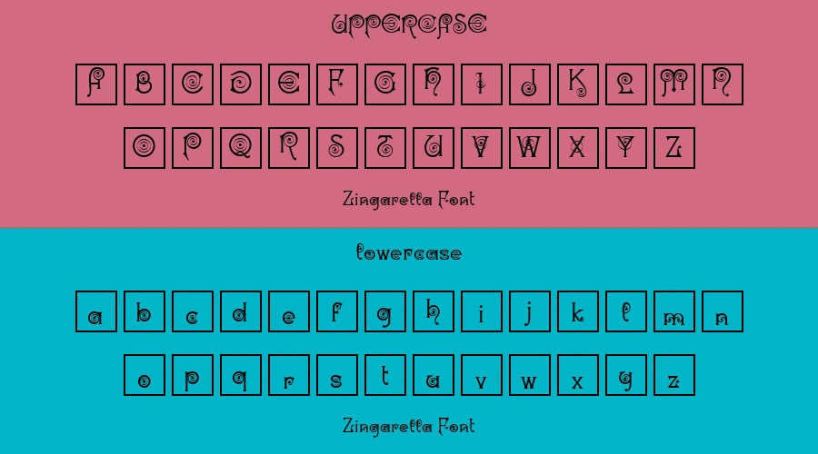 Zingarella Font Preview