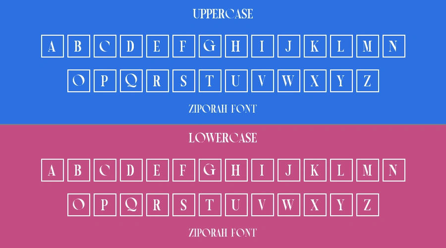Ziporah Font Preview
