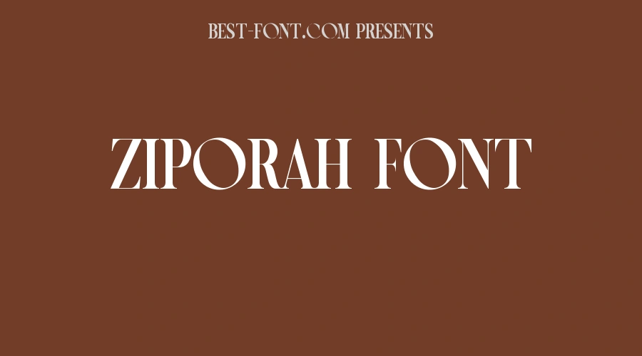 Ziporah Font
