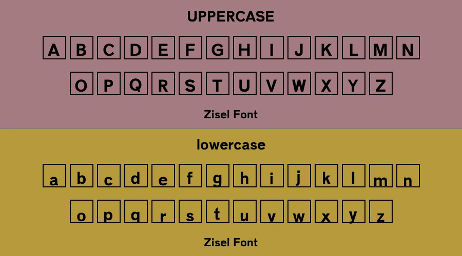 Zisel Font Preview