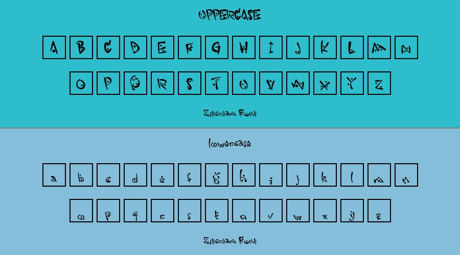 Zitcream Font Preview