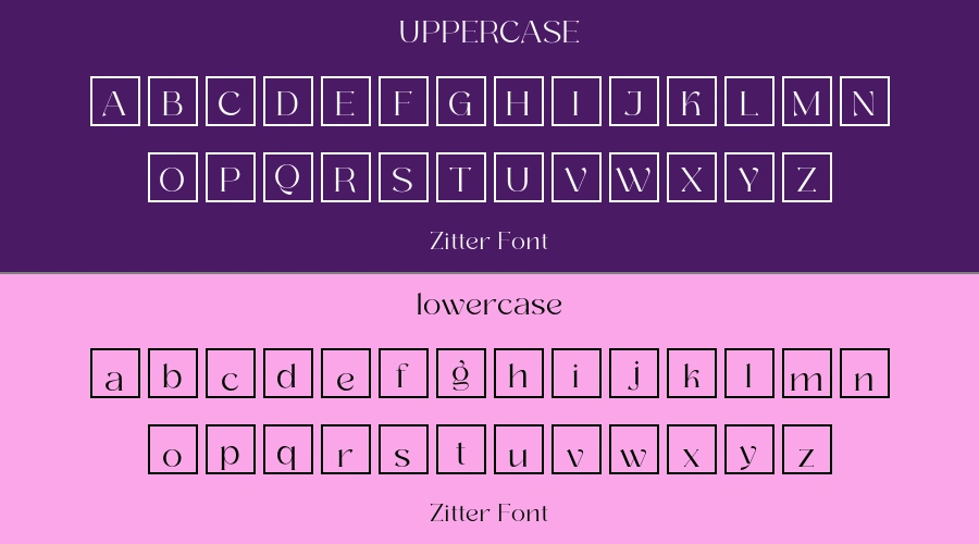 Zitter Font Preview