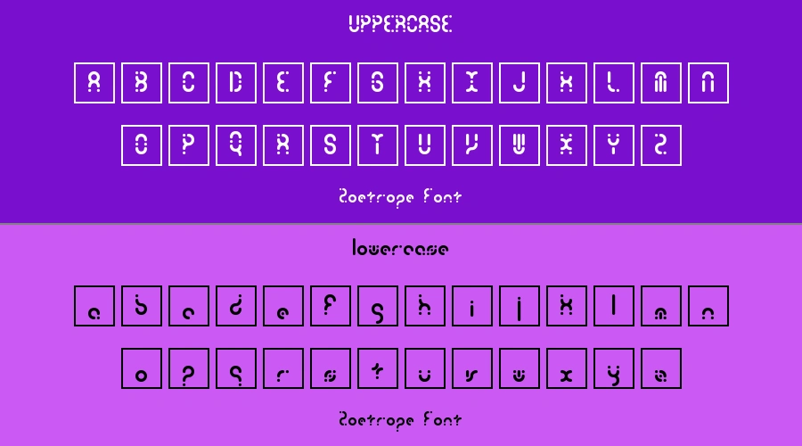 Zoetrope Font Preview