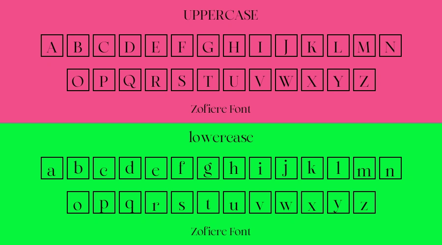 Zofiere Font Preview