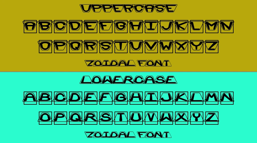 Zoidal Font Preview