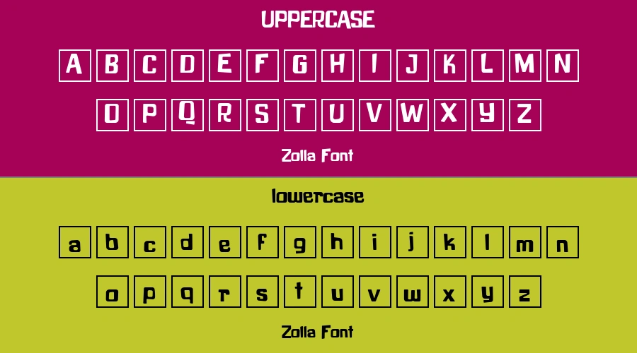 Zolla Font Preview