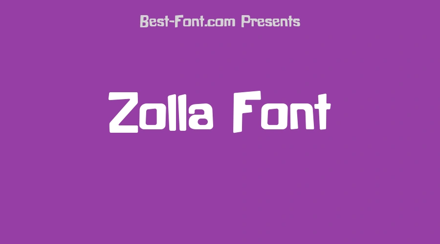 Zolla Font