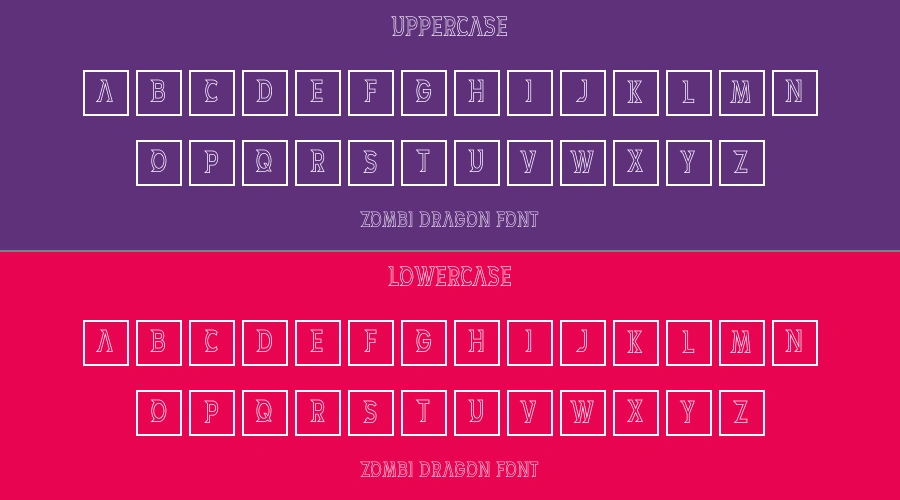 Zombi Dragon Font Preview